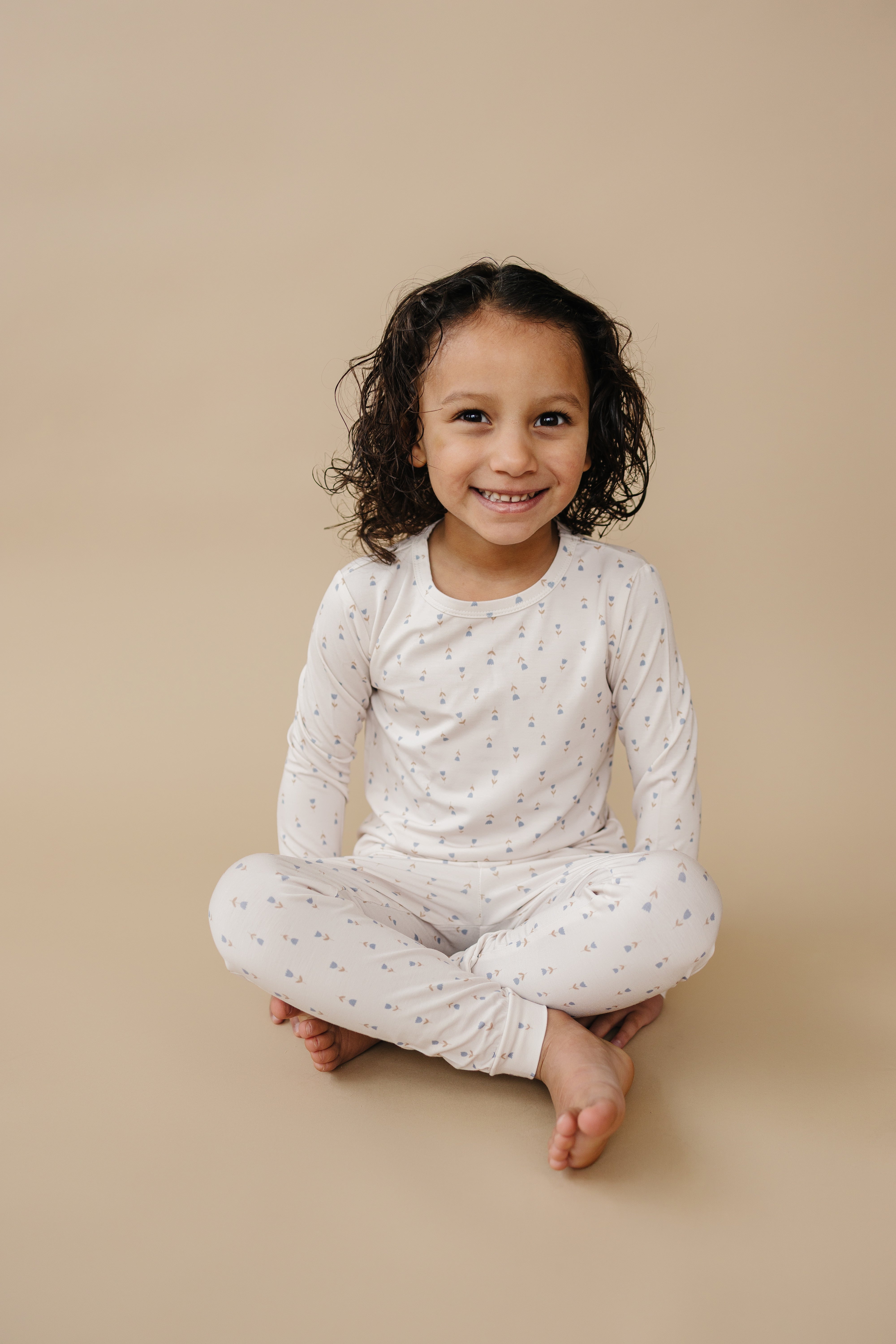 Tiny Tulips 2pc Bamboo Pajama Set