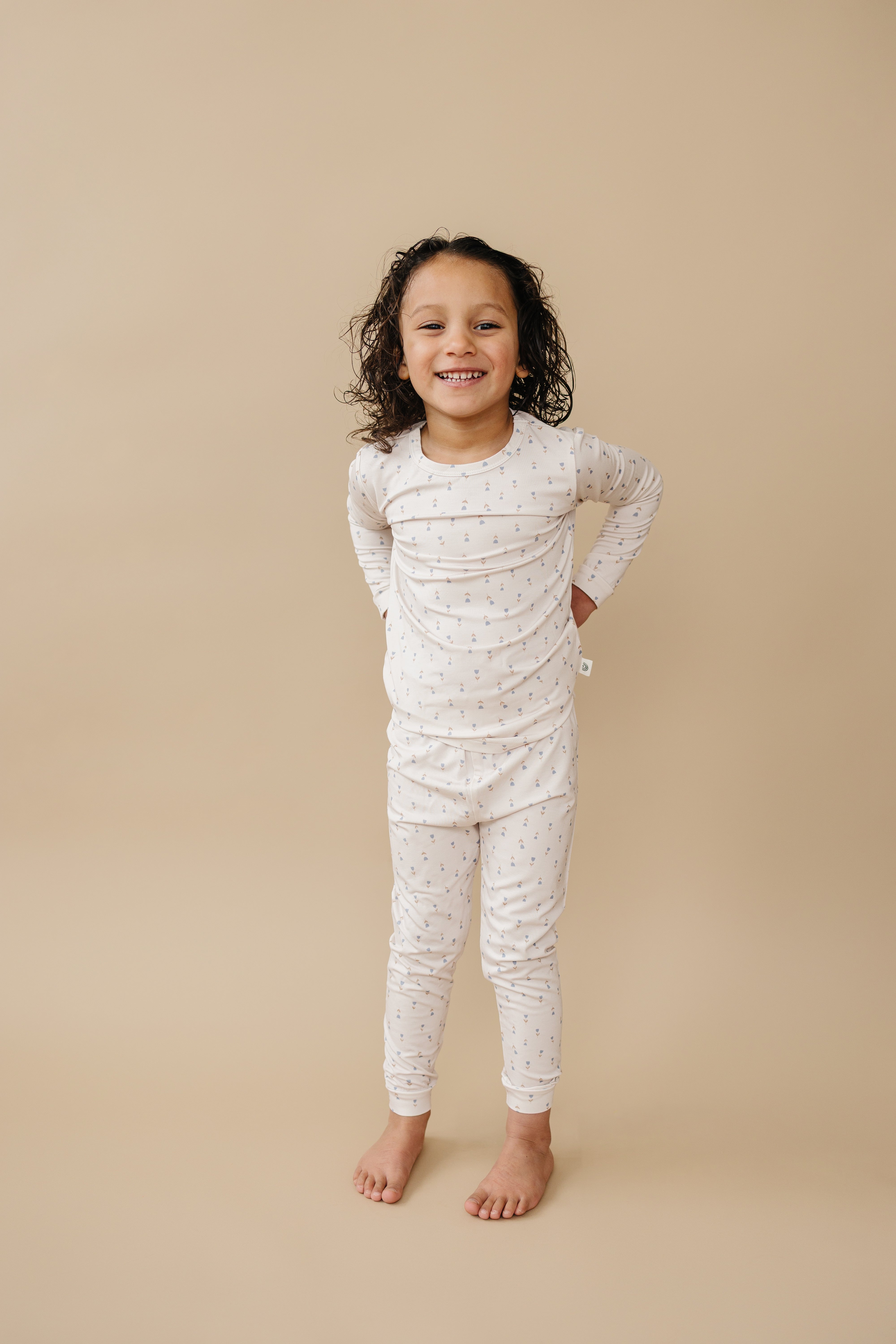 Tiny Tulips 2pc Bamboo Pajama Set