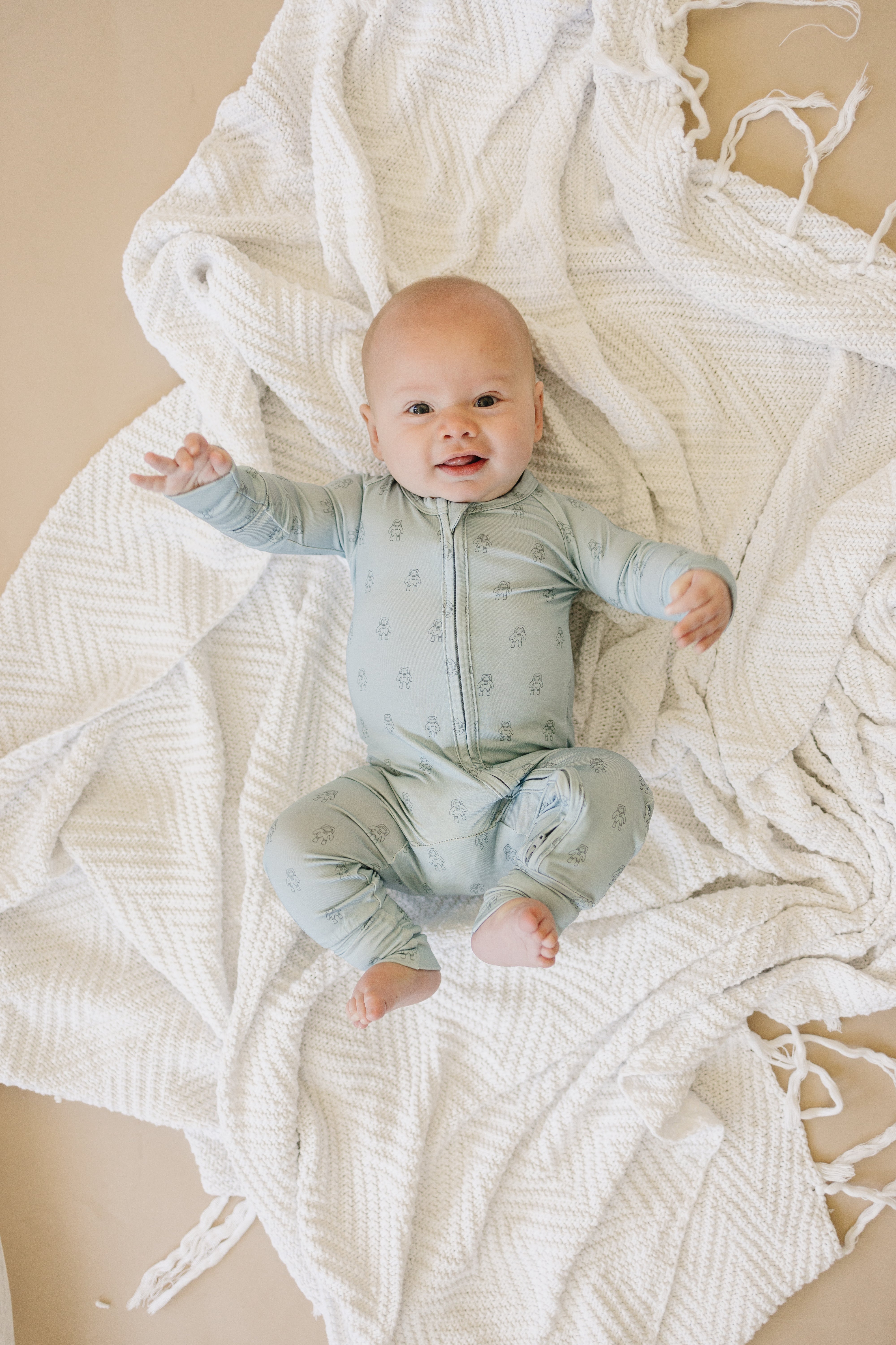 Fly Me To The Moon Bamboo Zippy Romper