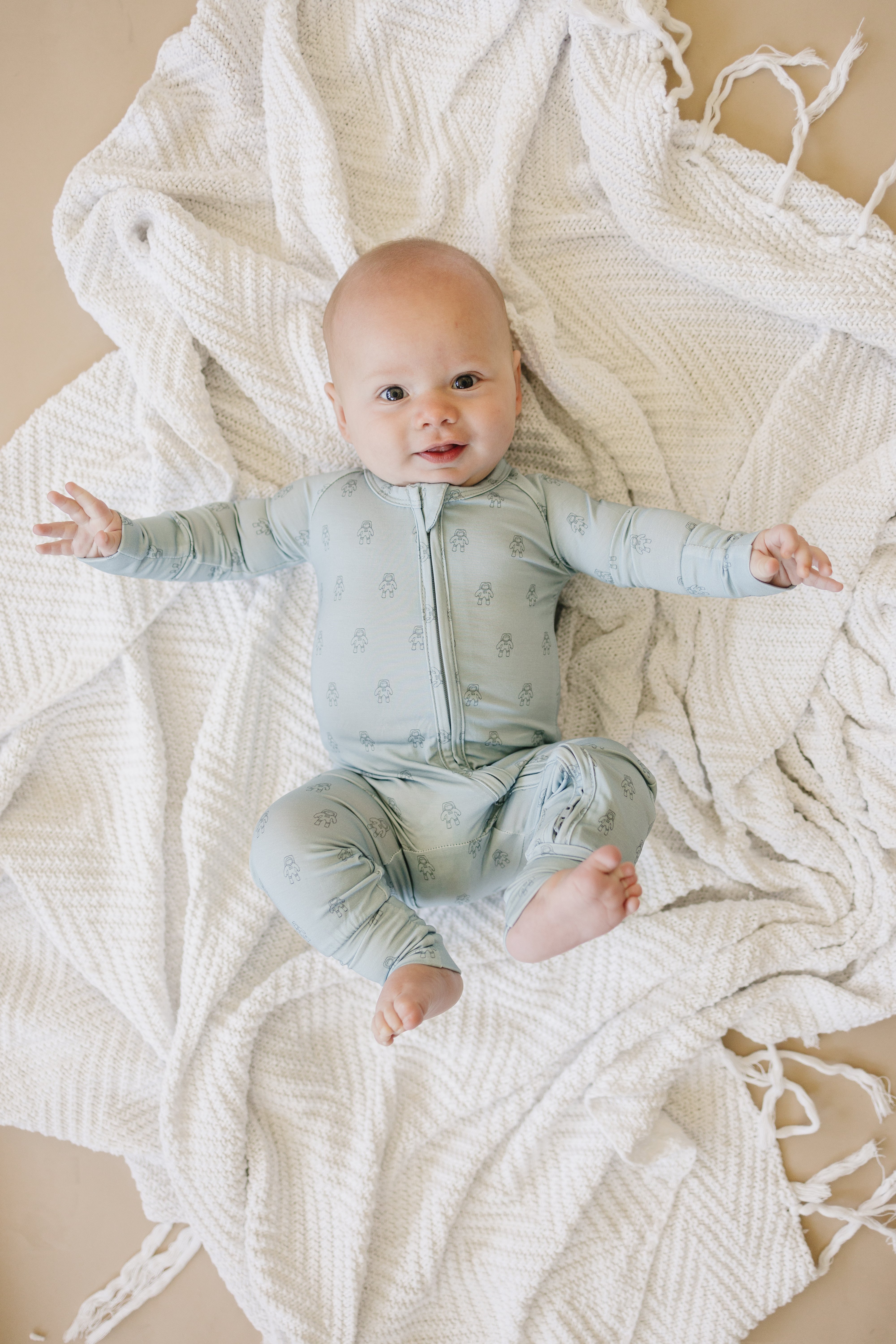 Fly Me To The Moon Bamboo Zippy Romper