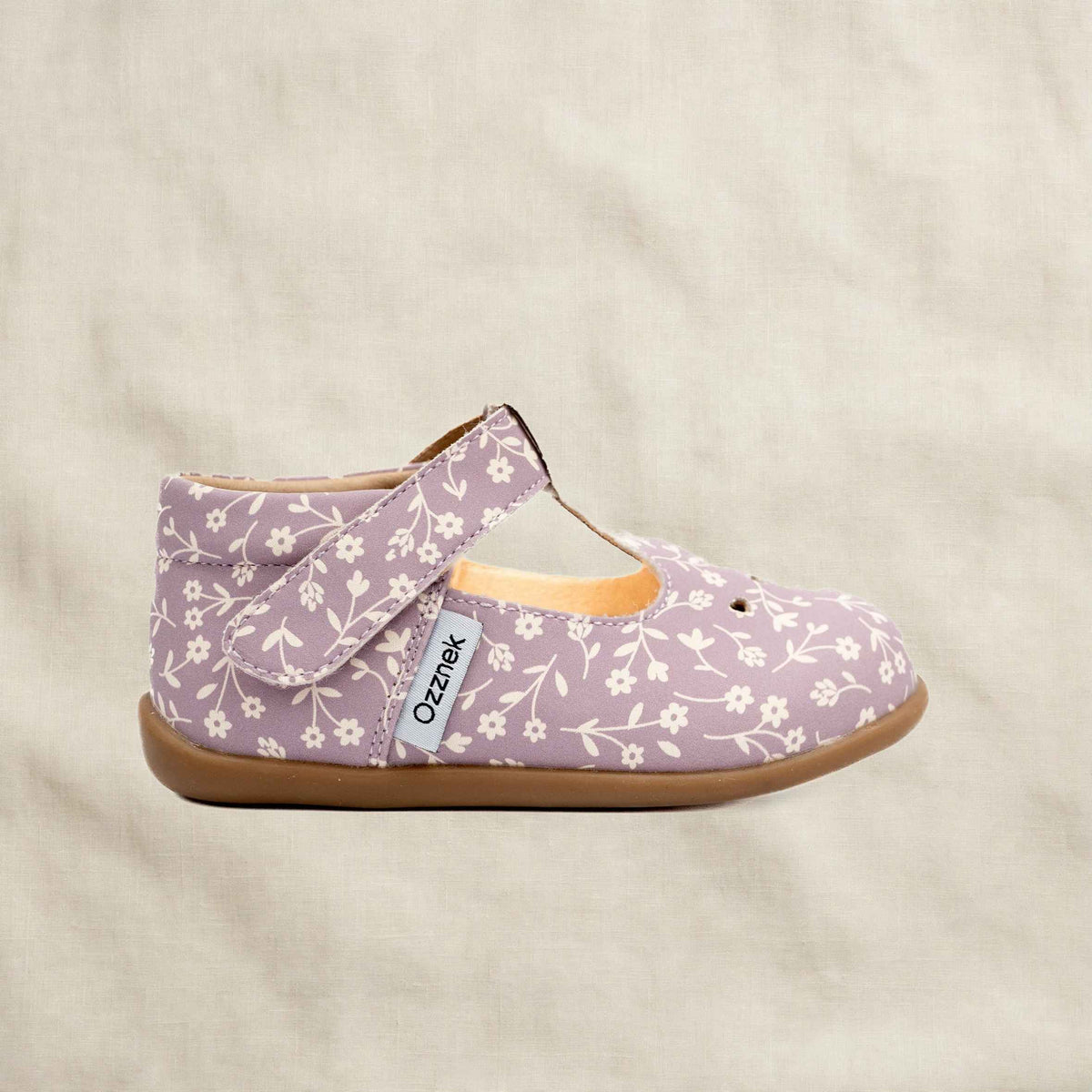 Ava Blossom Kids' Barefoot Mary Janes | Floral T-strap Toddler Shoes