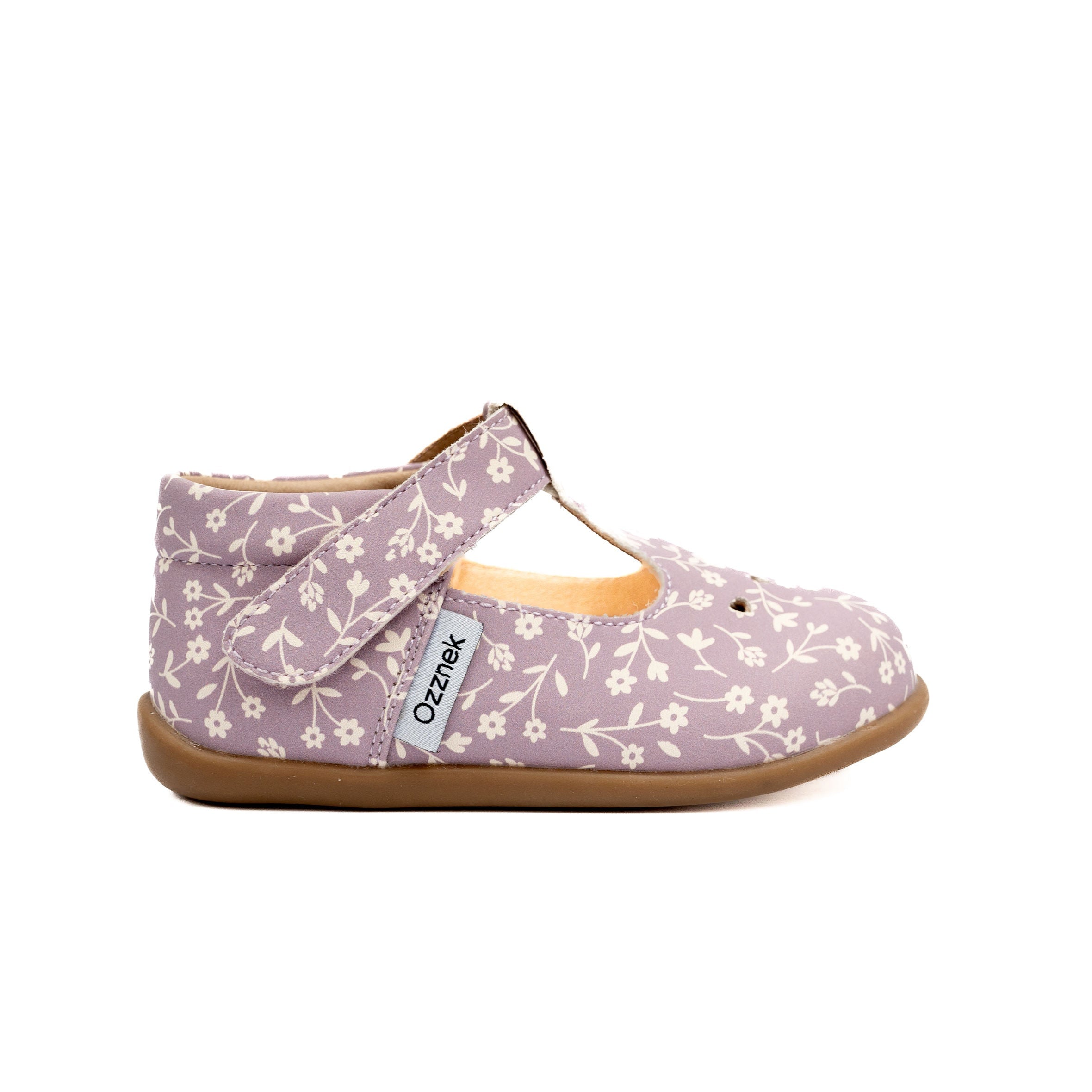 Ava Blossom Kids' Barefoot Mary Janes | Floral T-strap Toddler Shoes