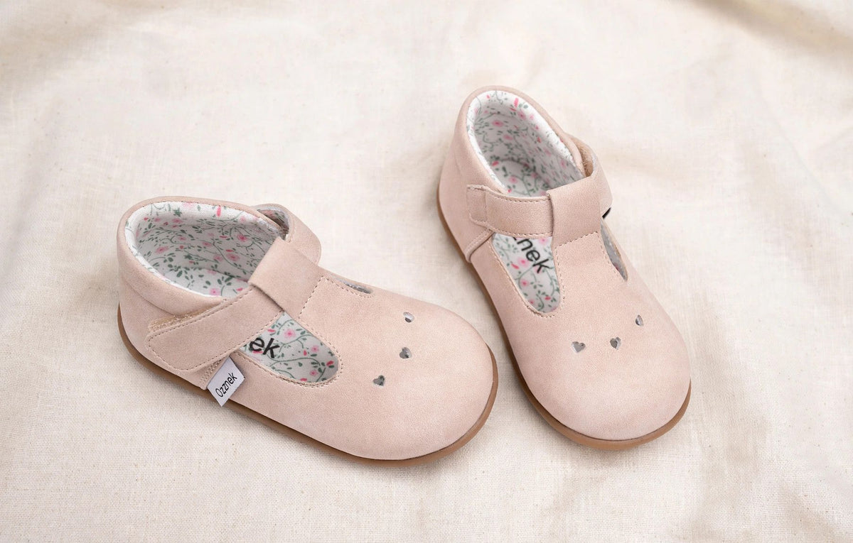Jollie Kids' Barefoot Mary Janes | Flexible Toddler Slip-on Shoes