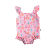 Baby Ruffled One Piece Swimsuit - Sally The Seahorse