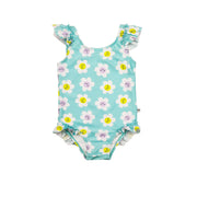 Baby Ruffled One Piece Swimsuit - Daisy **pre-order (orders Will Ship In Full Early March '25)**