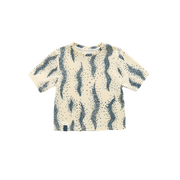 Boxy T-shirt With All Over Print | Cream