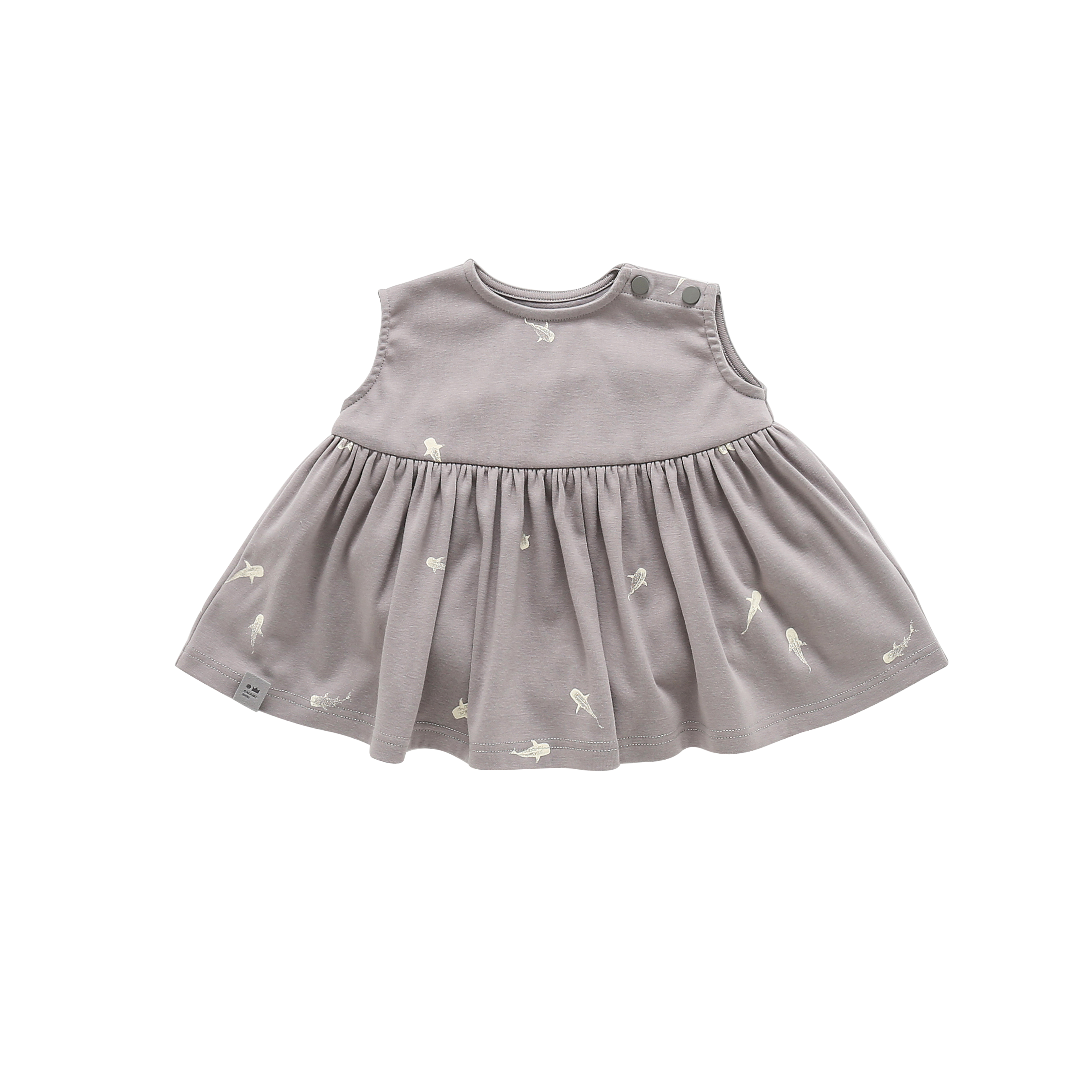 Baby Fit & Flare Dress | Grey