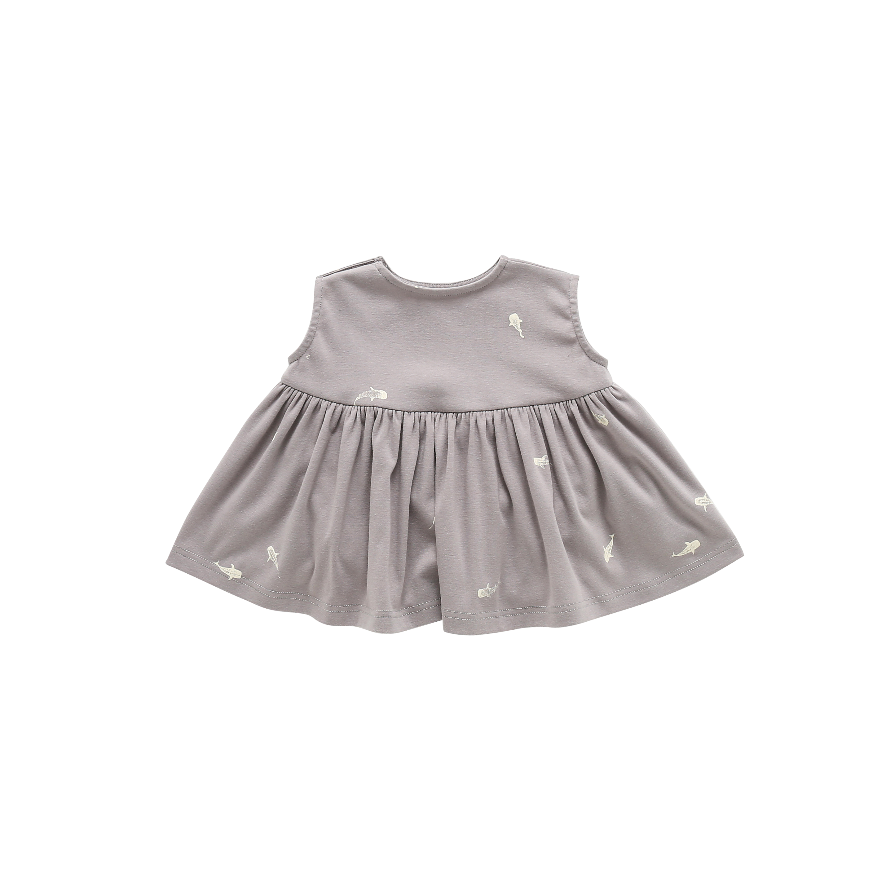 Baby Fit & Flare Dress | Grey