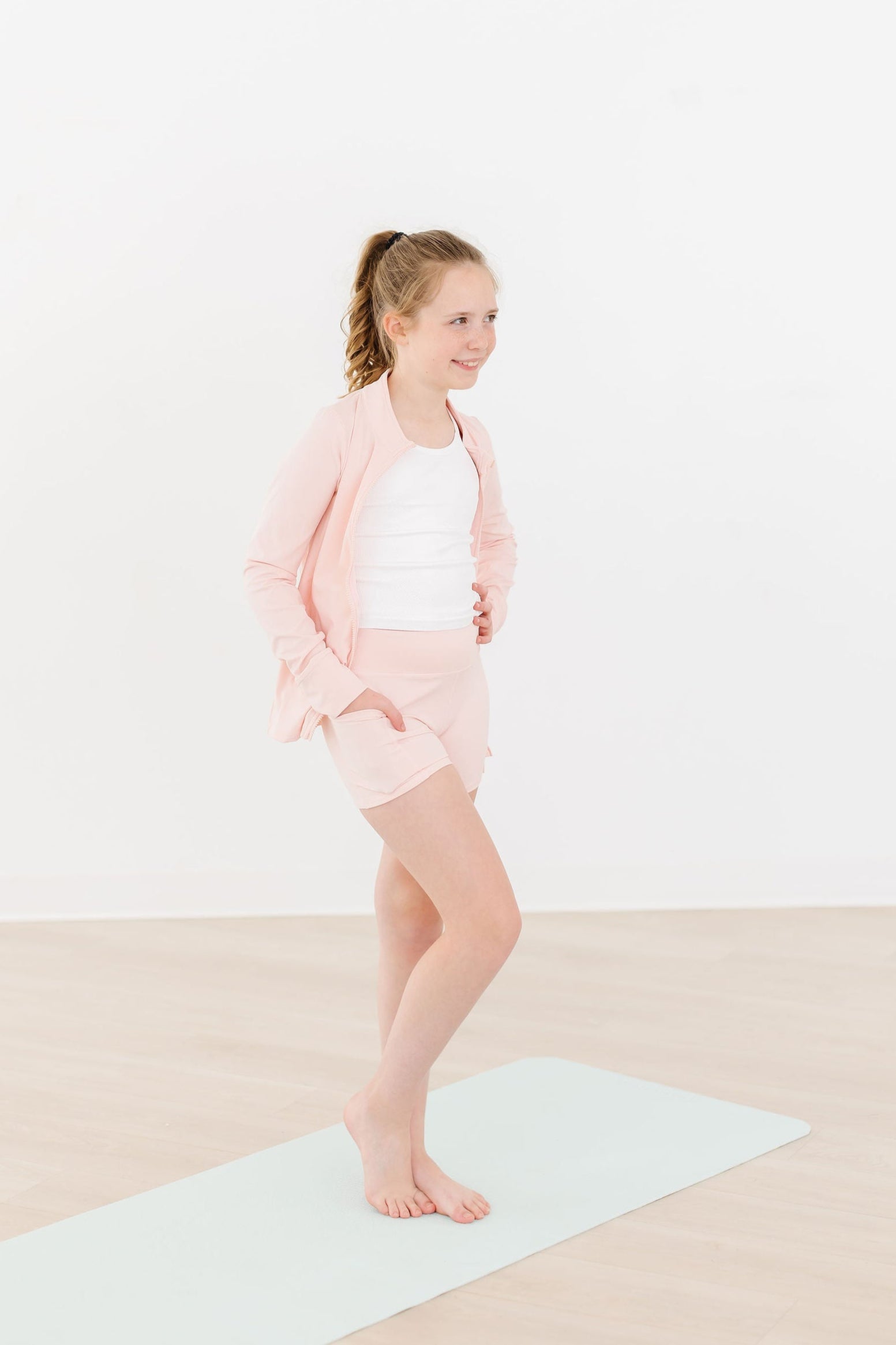 Sale Zen Pink Active Shorty Shorts