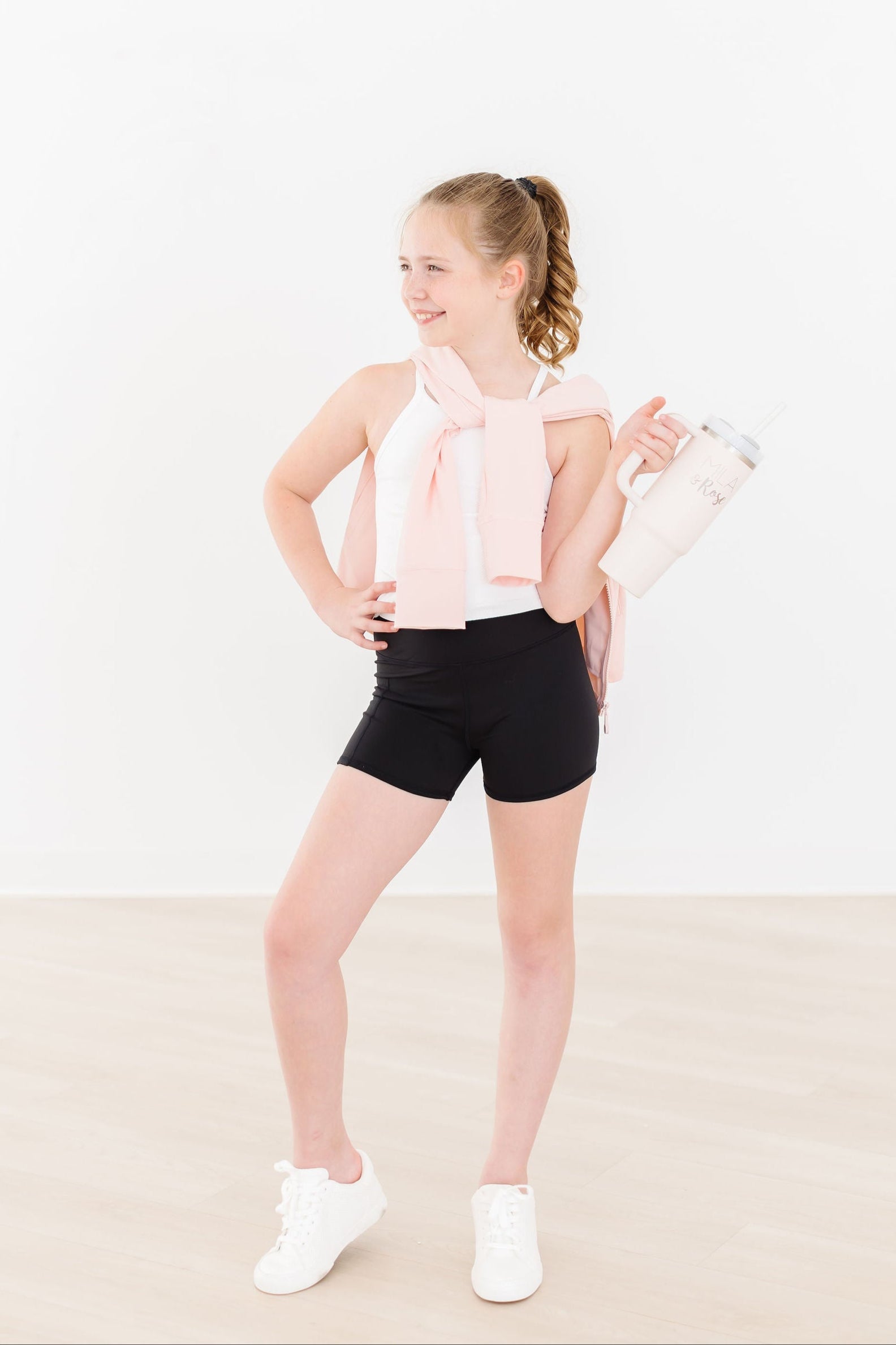 Sale Zen Pink Full-zip Ruffle Active Jacket