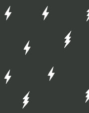 'zeus Lightning' Wallpaper By Tea Collection - Charcoal