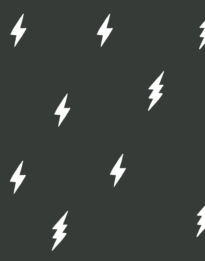 'zeus Lightning' Wallpaper By Tea Collection - Charcoal