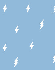 'zeus Lightning' Wallpaper By Tea Collection - Cornflower
