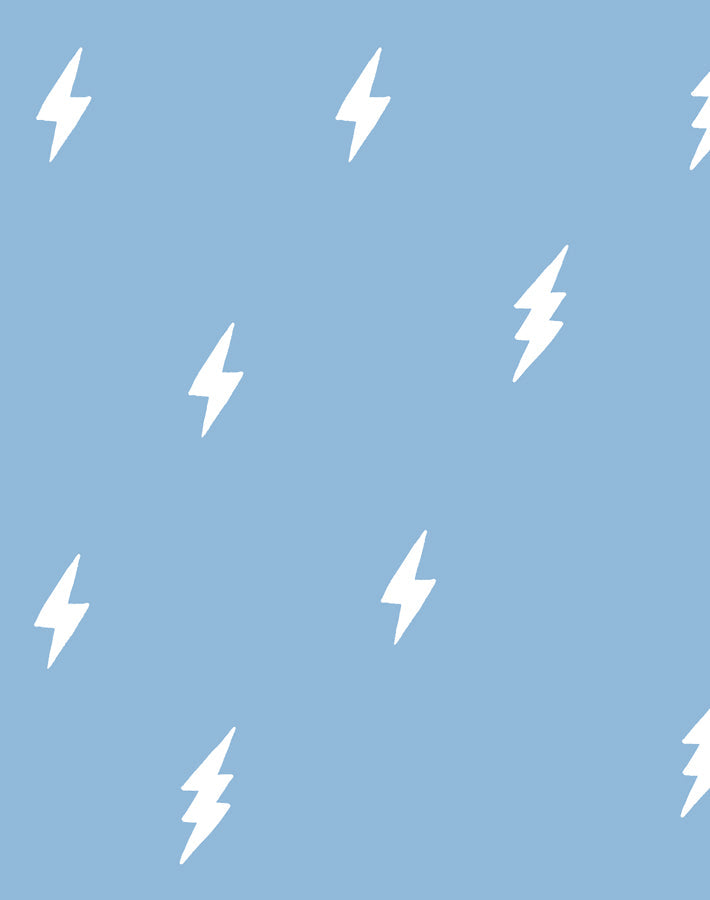 'zeus Lightning' Wallpaper By Tea Collection - Cornflower