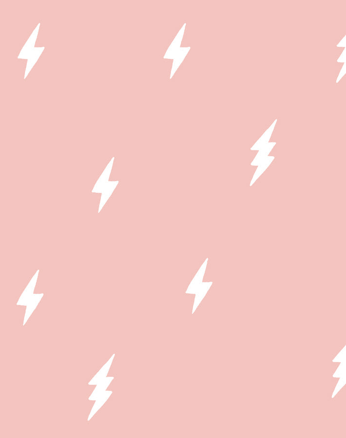 'zeus Lightning' Wallpaper By Tea Collection - Pink