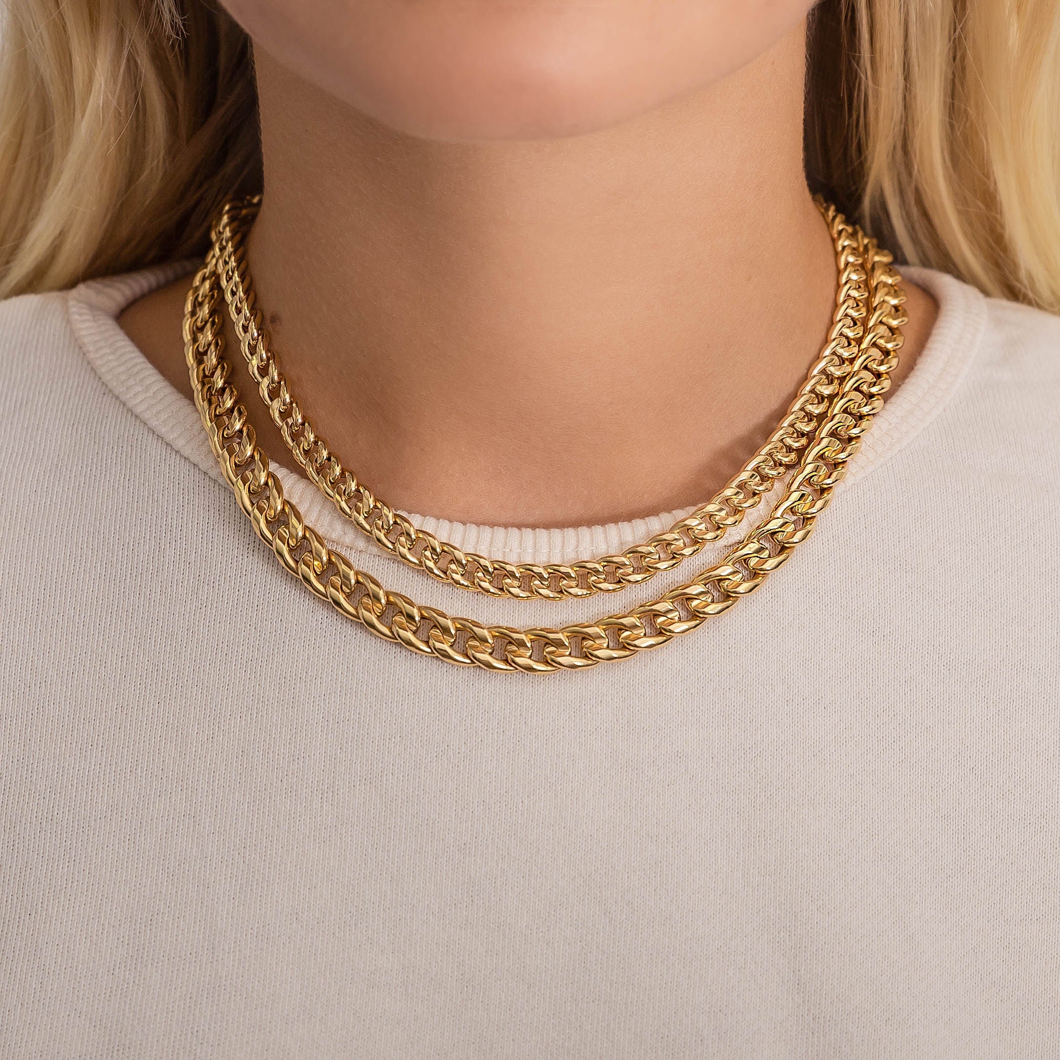 14k Large Miami Cuban Link Necklace