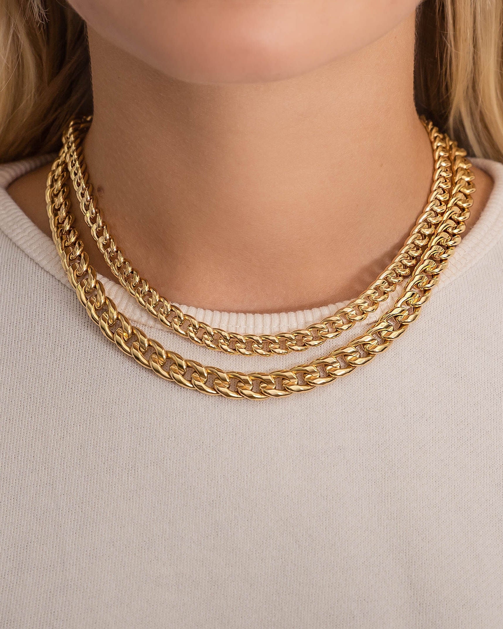 14k Large Miami Cuban Link Necklace