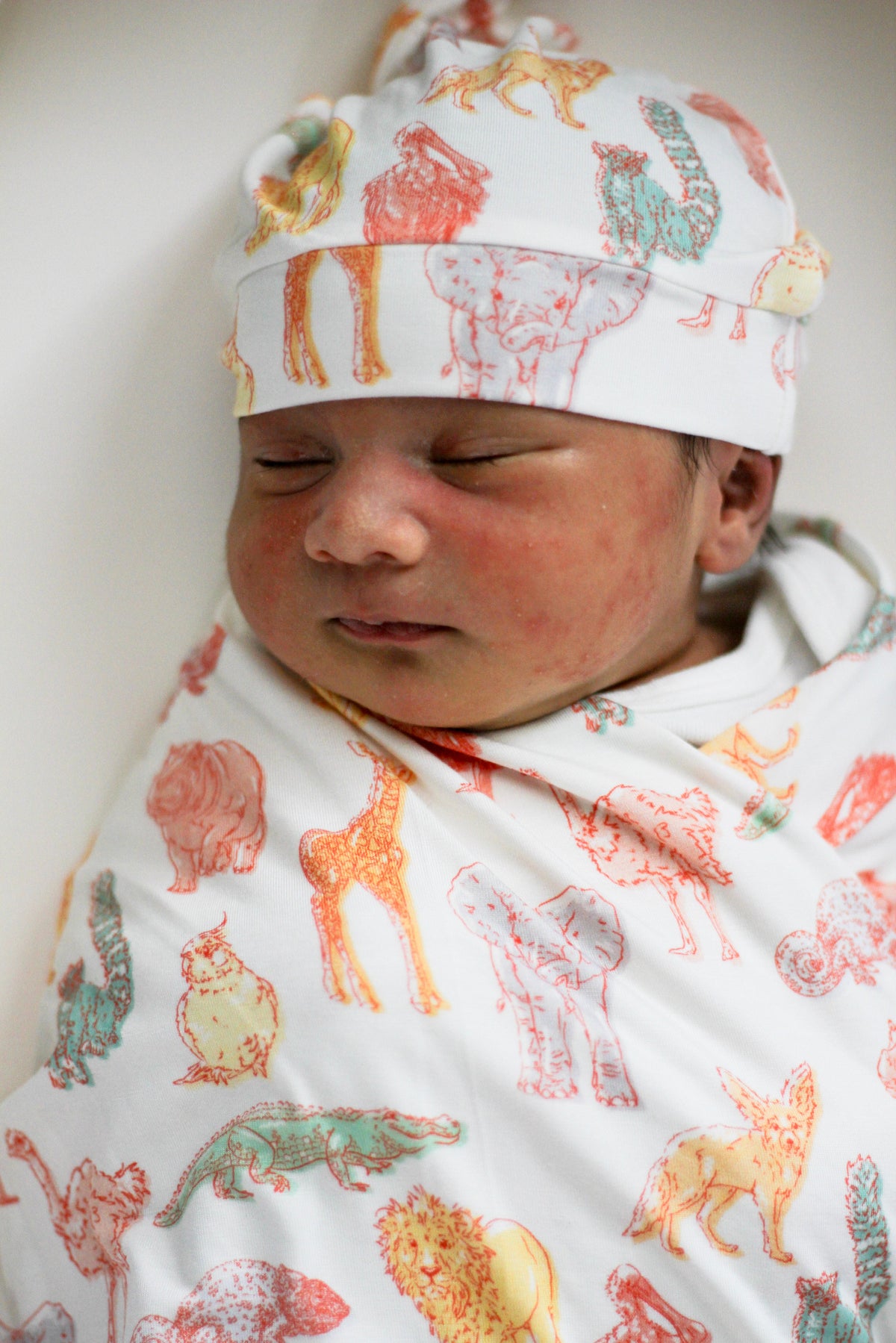 My First Trip To The Zoo Bamboo Swaddle | Animal Print