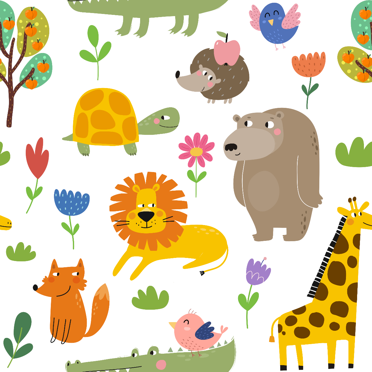 Zoo Party Minky Baby Blanket