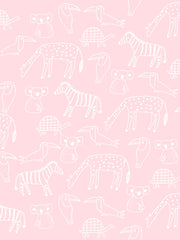 'zoo Party' Wallpaper By Tea Collection - Ballet Slipper