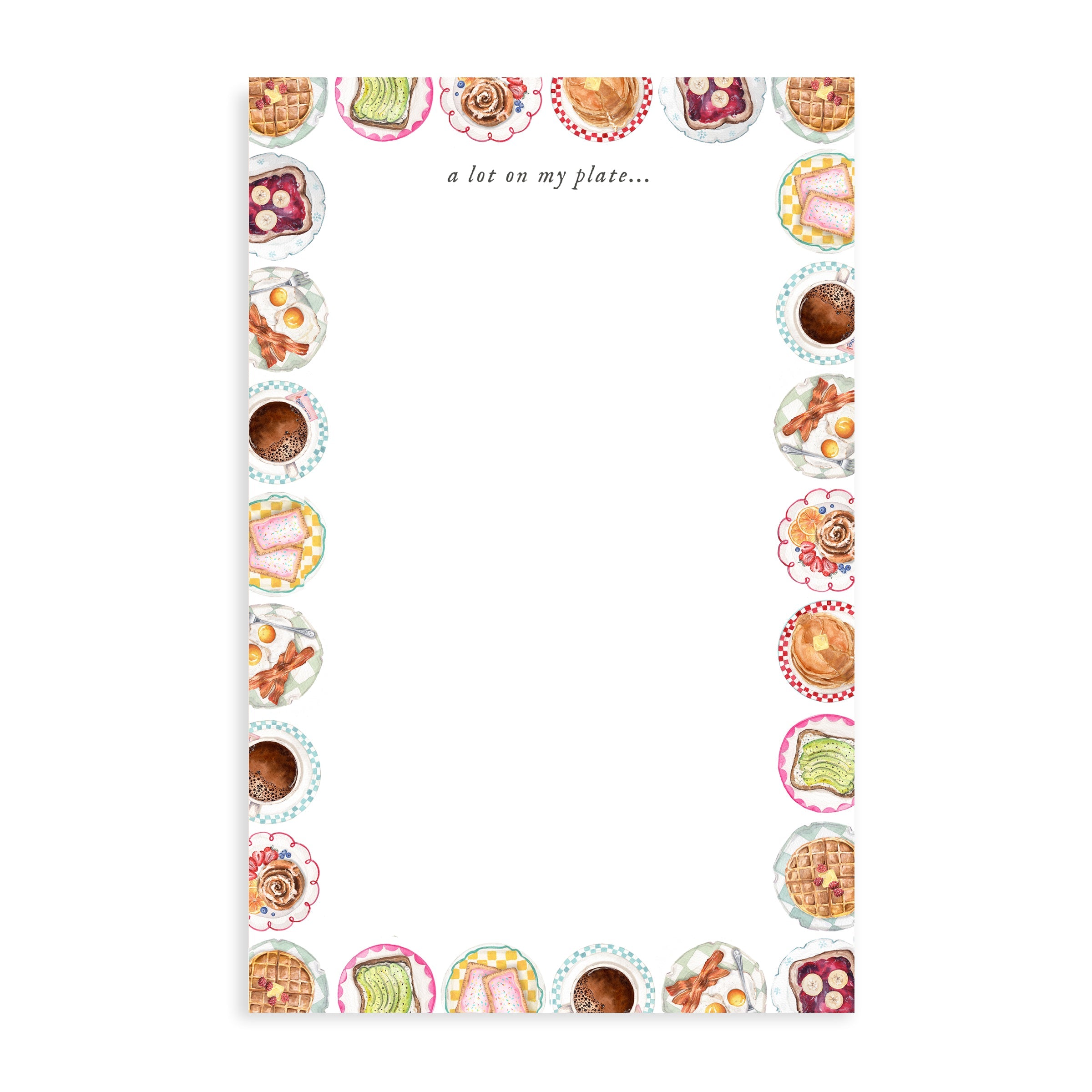 A Lot On My Plate Notepad