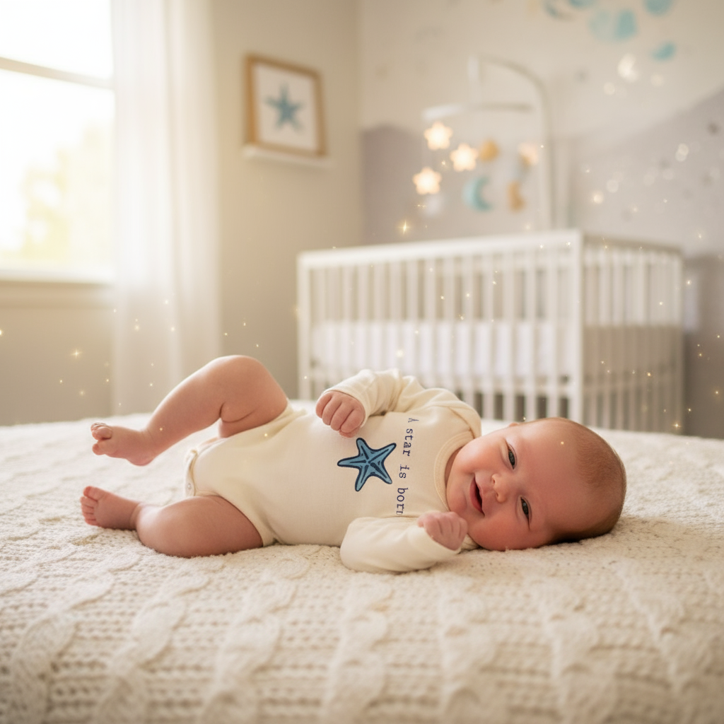 A Star Is Born Long-sleeve Baby Romper