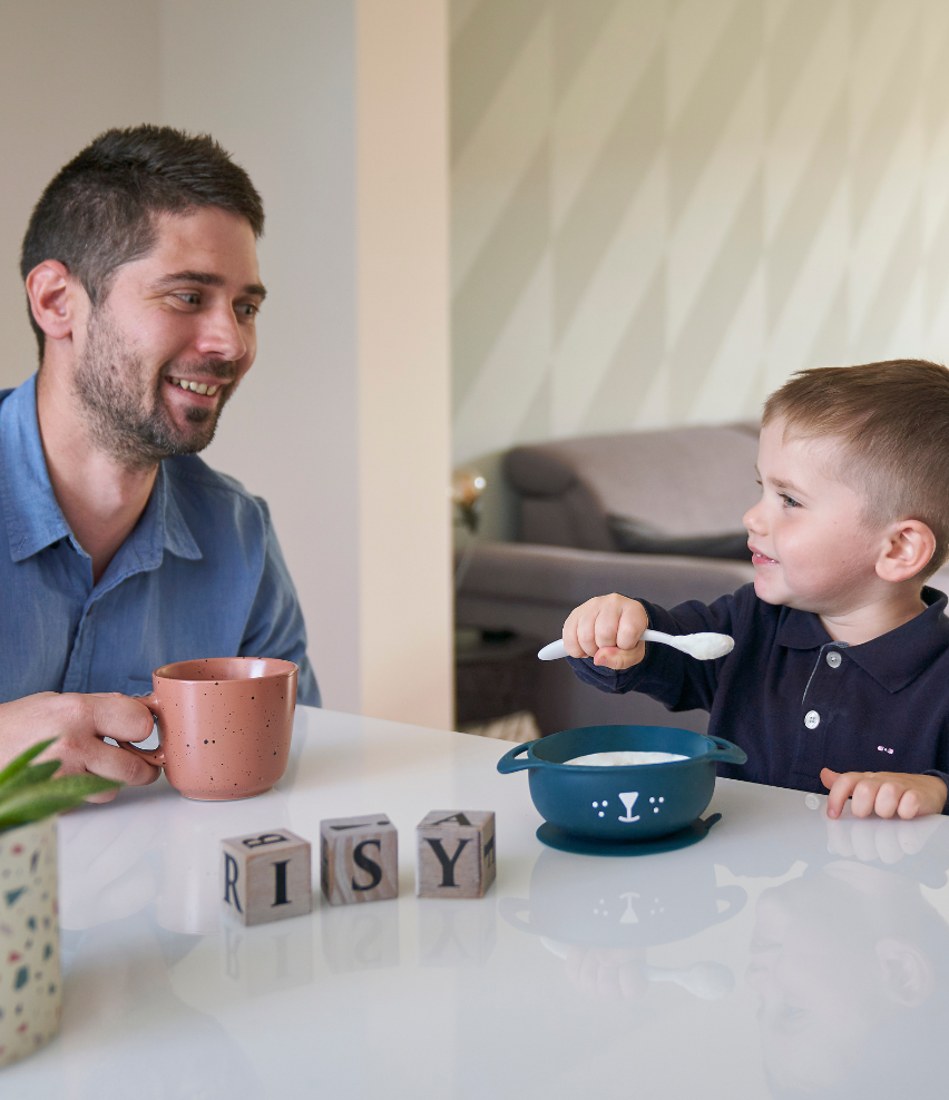 Taste Isy 2-piece Silicone Bowl & Spoon Weaning Set