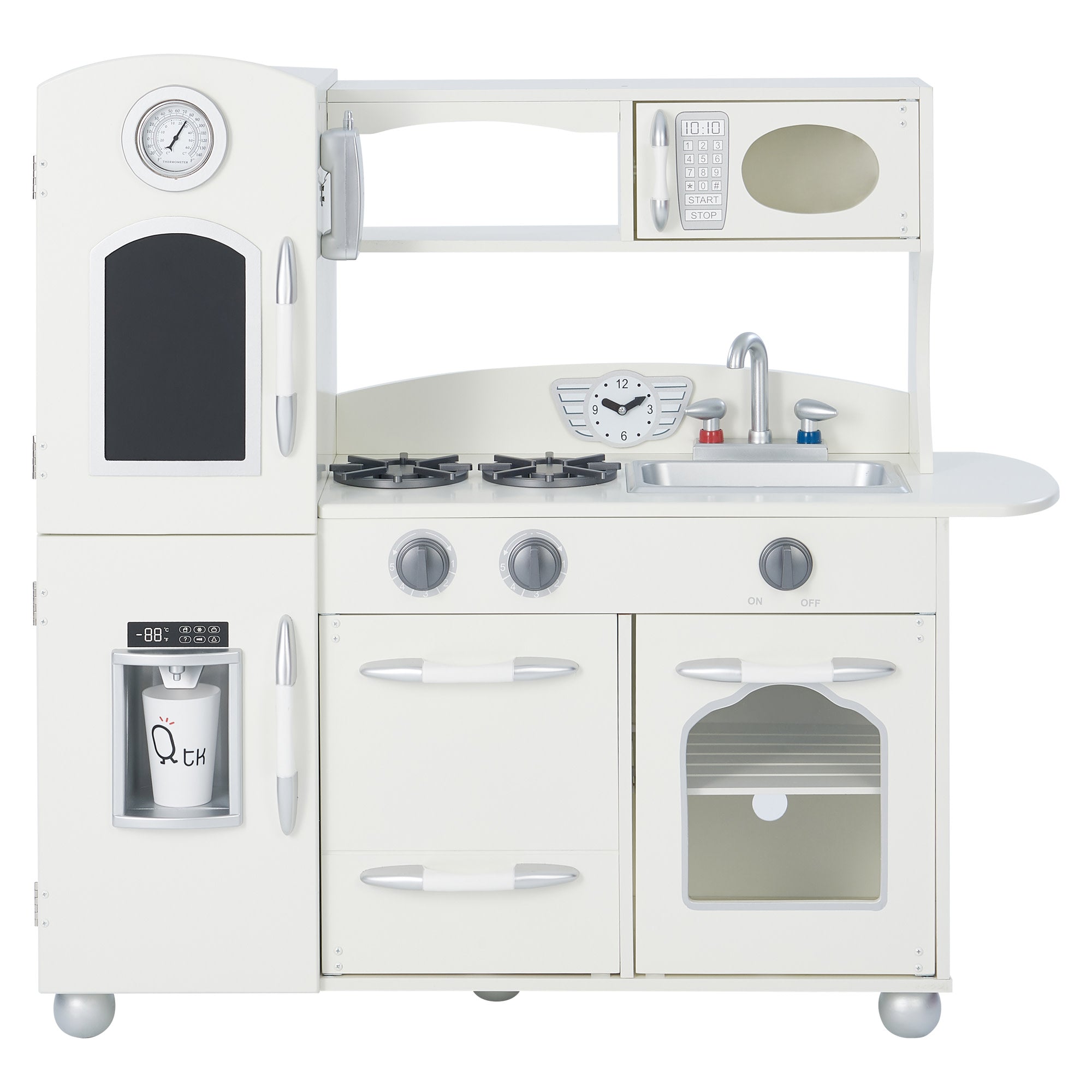 Little Chef Westchester Retro Kids Kitchen Playset, Ivory