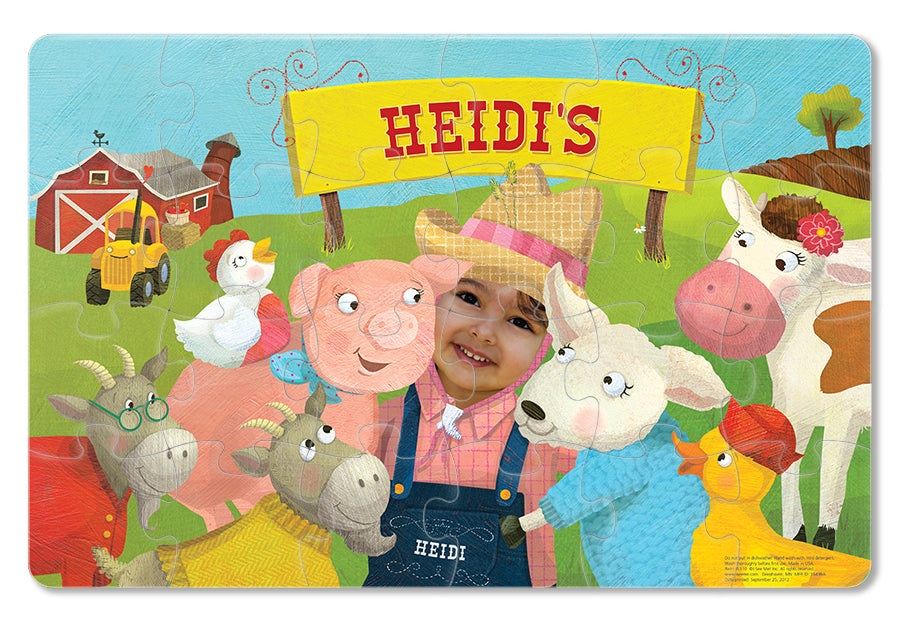 My Farm Friends Personalized Puzzle - 24 Pieces
