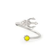 Trident Yellow Stone Wrap Ring