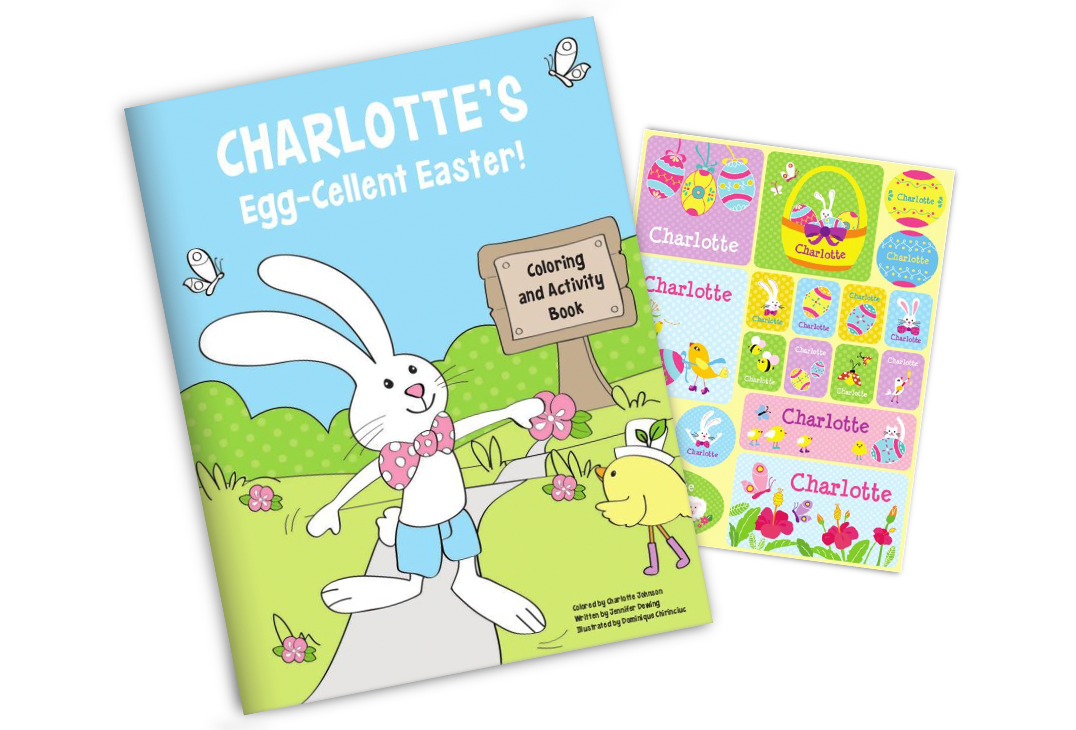 Easter Coloring Book and Sticker Gift Set