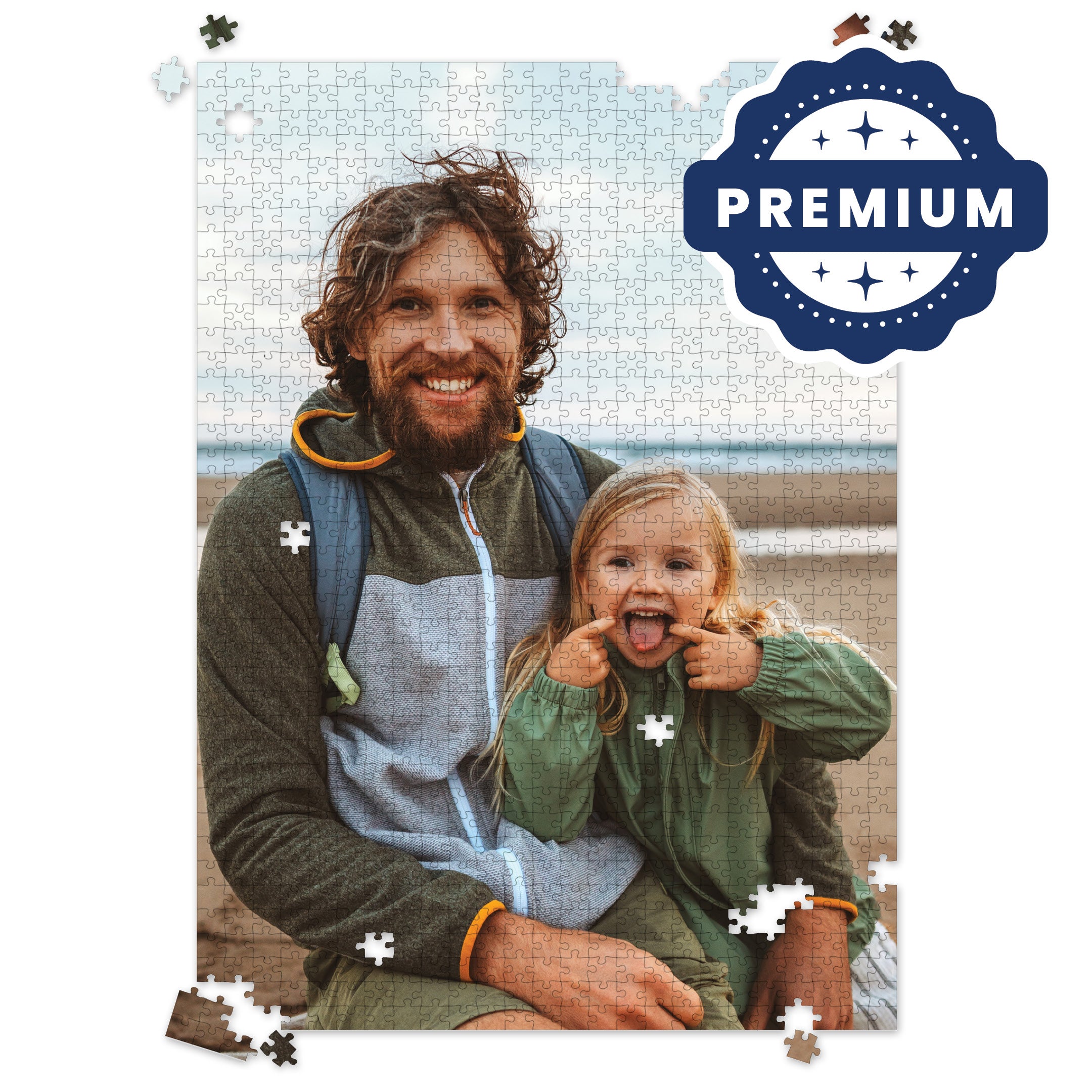 Premium Personalized Photo Puzzle, Portrait / Vertical – 1,000 Pieces