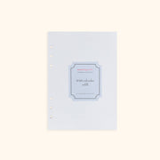 A5 Inserts For Weekly Planner Personal Portfolio 2026