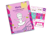 I'm a Little Dancer Personalized Coloring Book and Sticker Gift Set