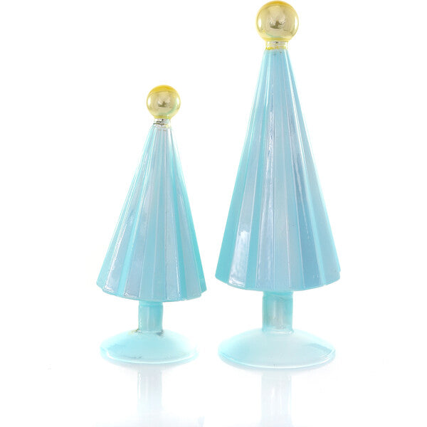 Small Pleated Tree, Sky Gold Set Of 2