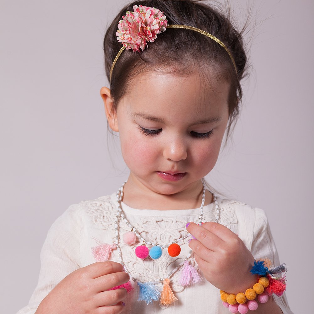 Floral Gold Headband For Girls 3-10