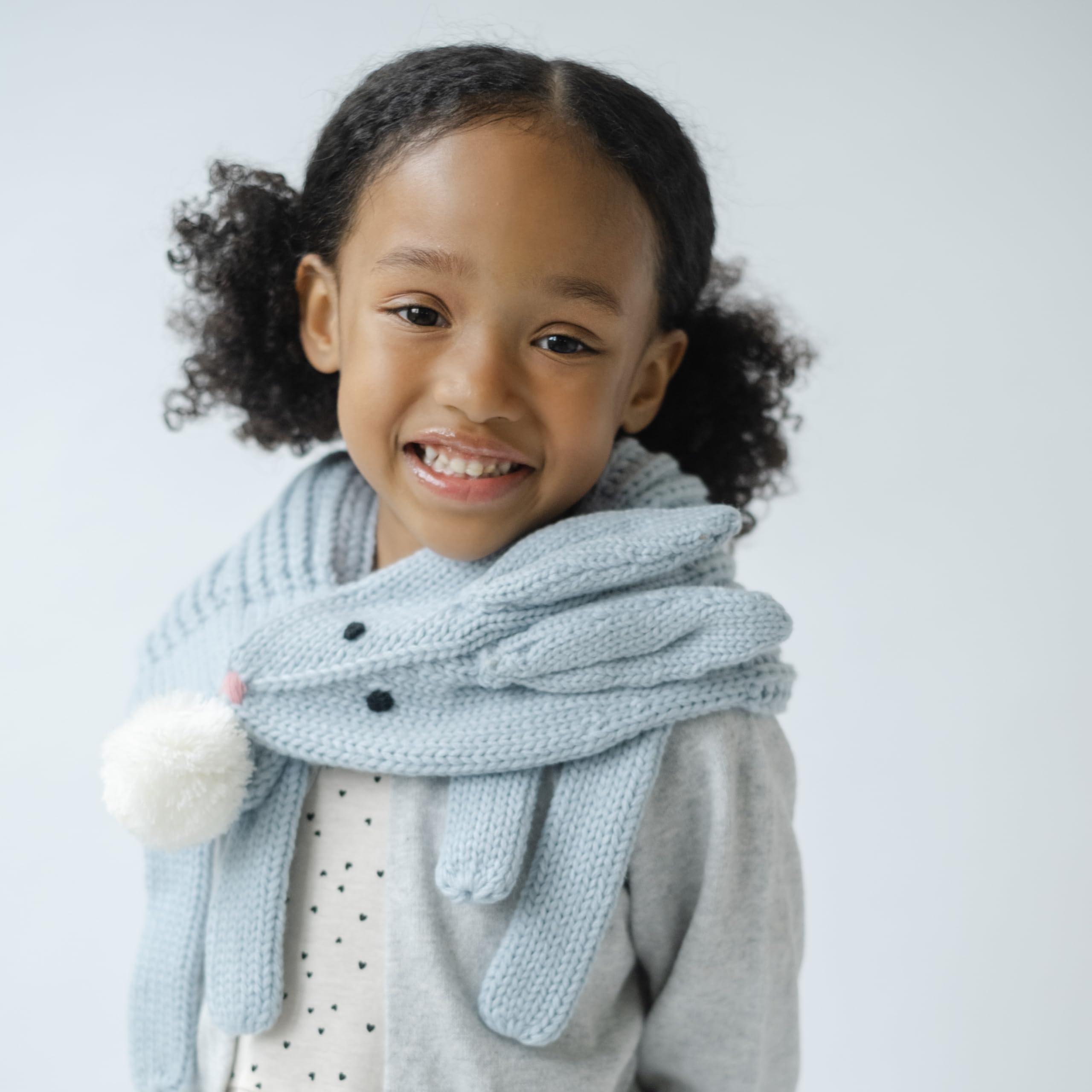 Girls Bunny Rabbit Neck Scarf- (children Age 4/5-12yr) Premium Quality, Novelty Design