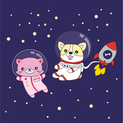 Artwille Paint By Outlines For Kids - Space Friends – Paint By Outlines For Kids | Artwille | 8x8 Inch | Easy Painting Kit