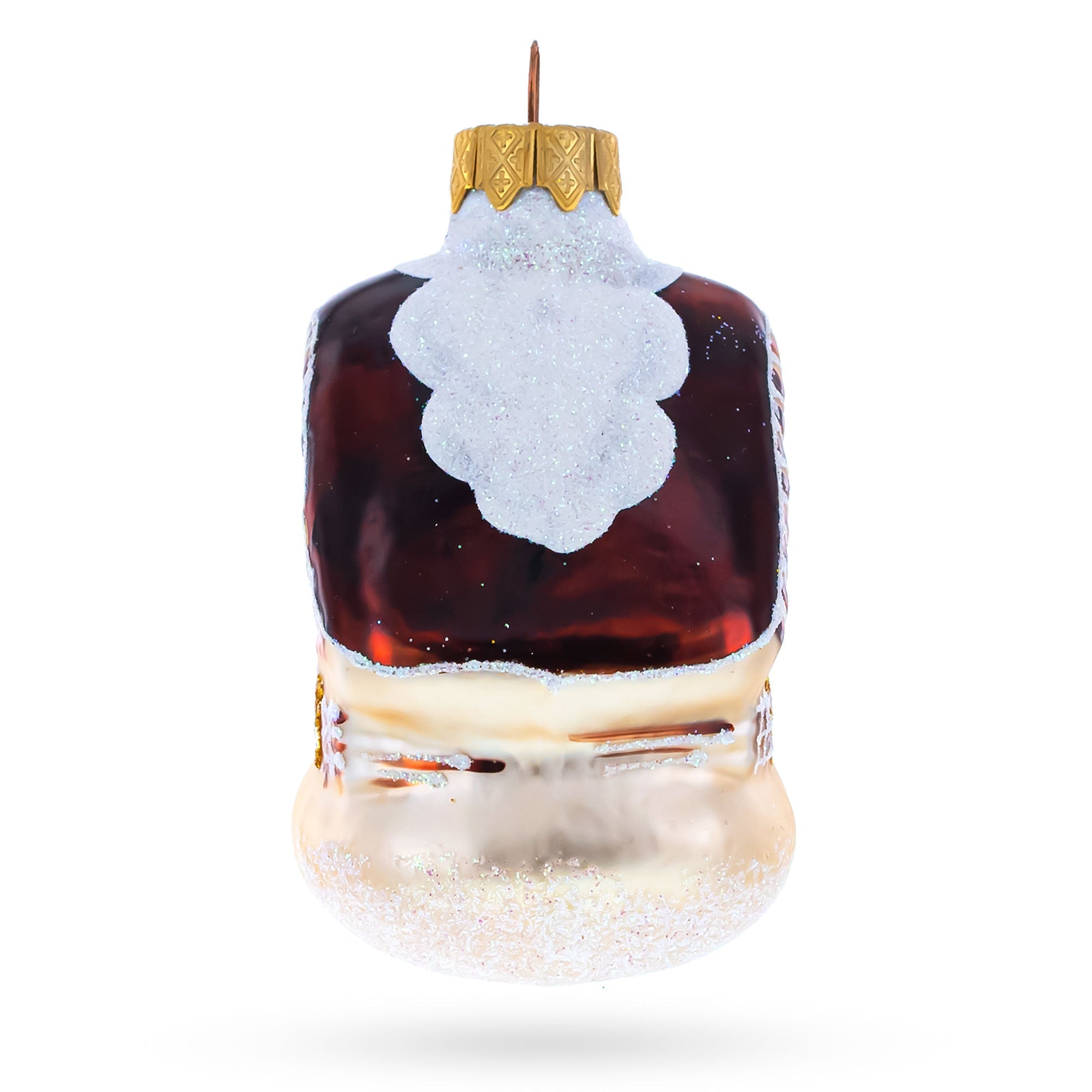 Snow-covered Cozy House Glass Christmas Ornaments