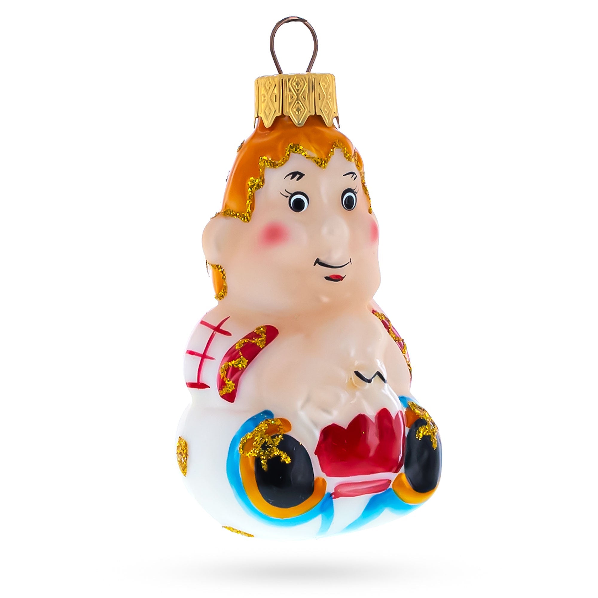 Carlson Character From Classic Fairytale Glass Christmas Ornament