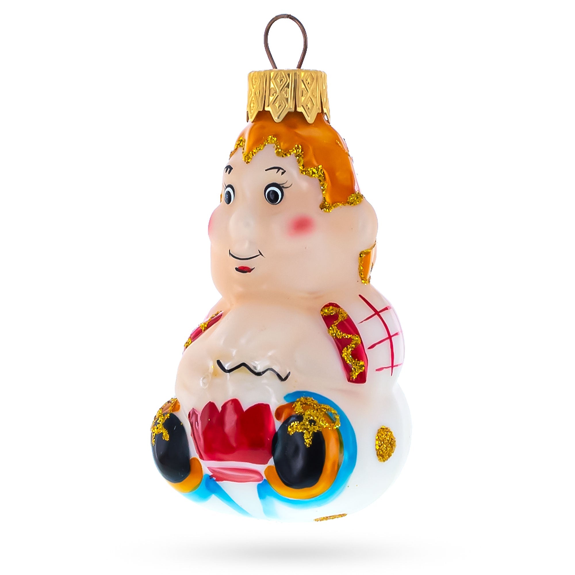 Carlson Character From Classic Fairytale Glass Christmas Ornament