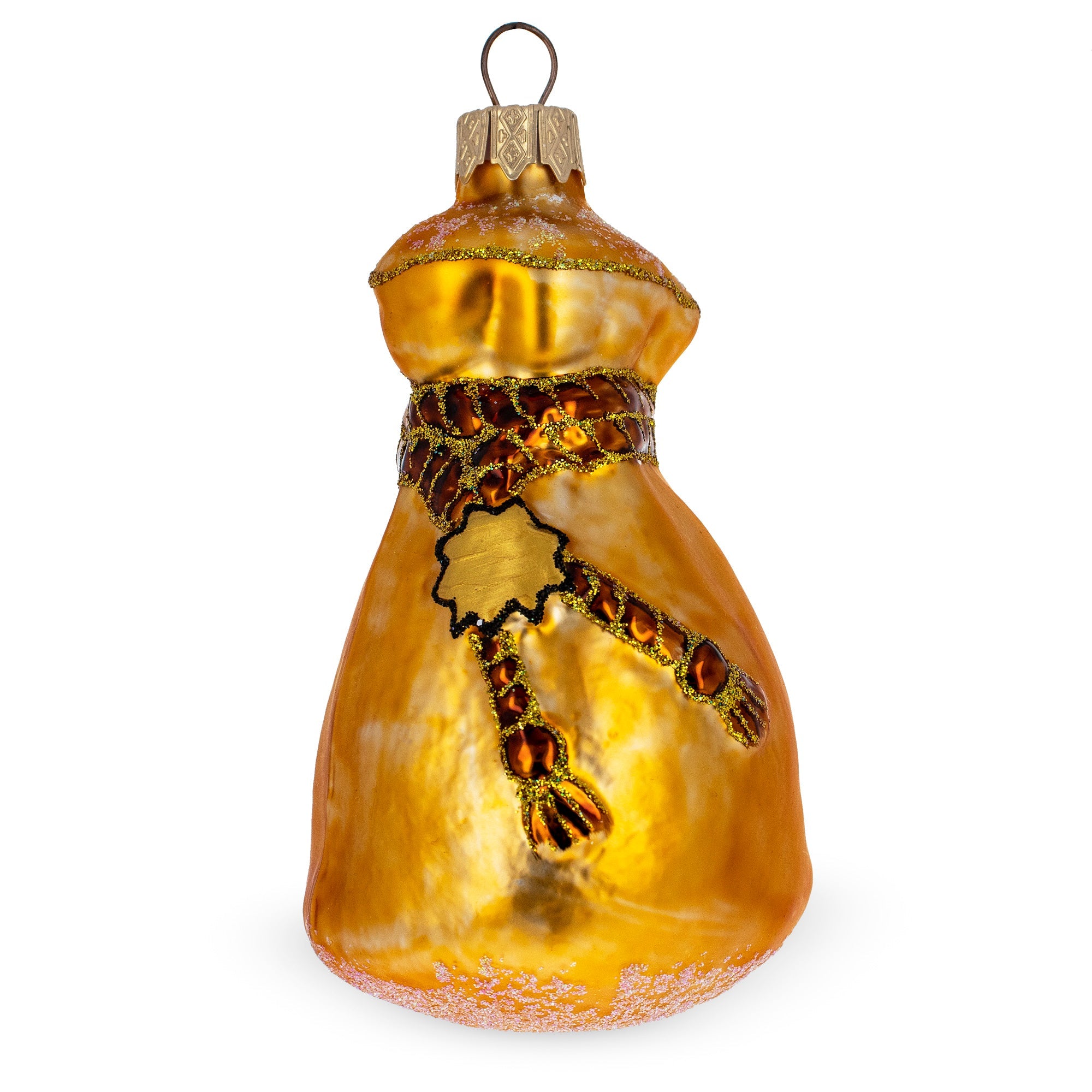 Bag Of Money Prosperous And Wealth-themed Glass Christmas Ornament