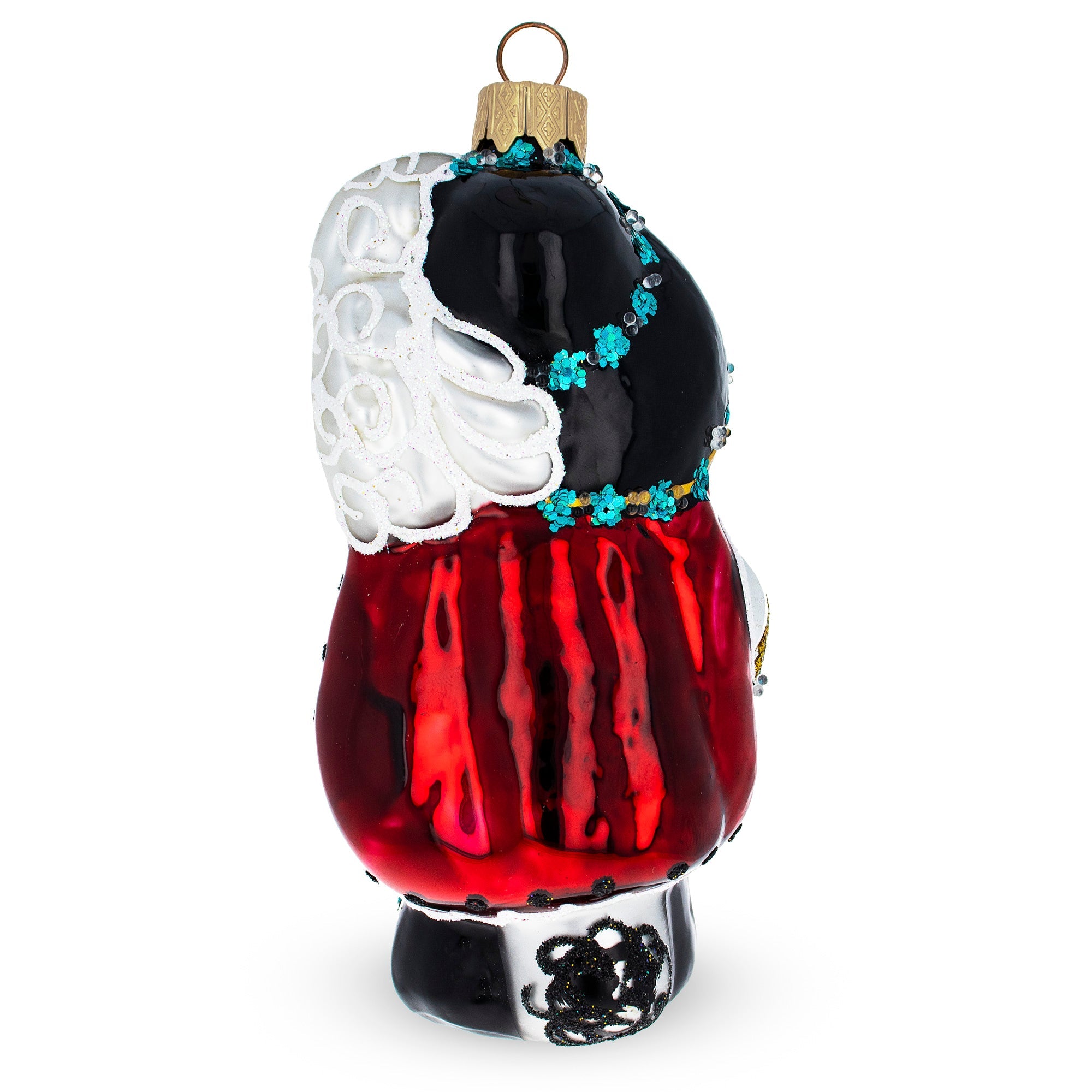 Puss In Boots Glass Christmas Ornament