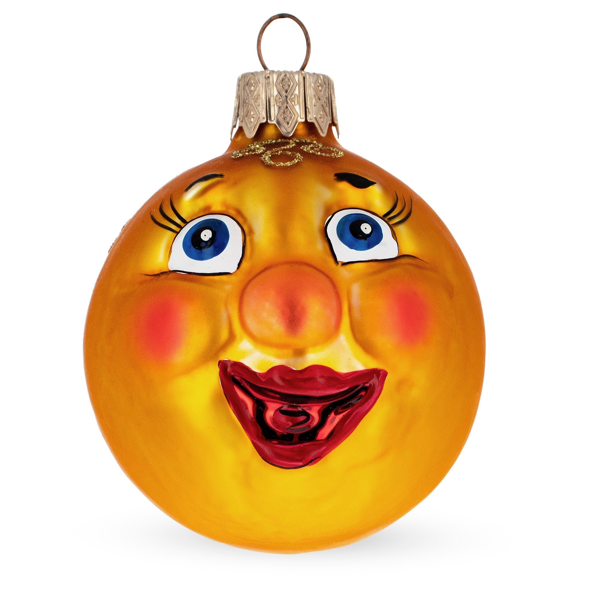 Kolobok, The Folk Tale Hero, Glass Christmas Ornament