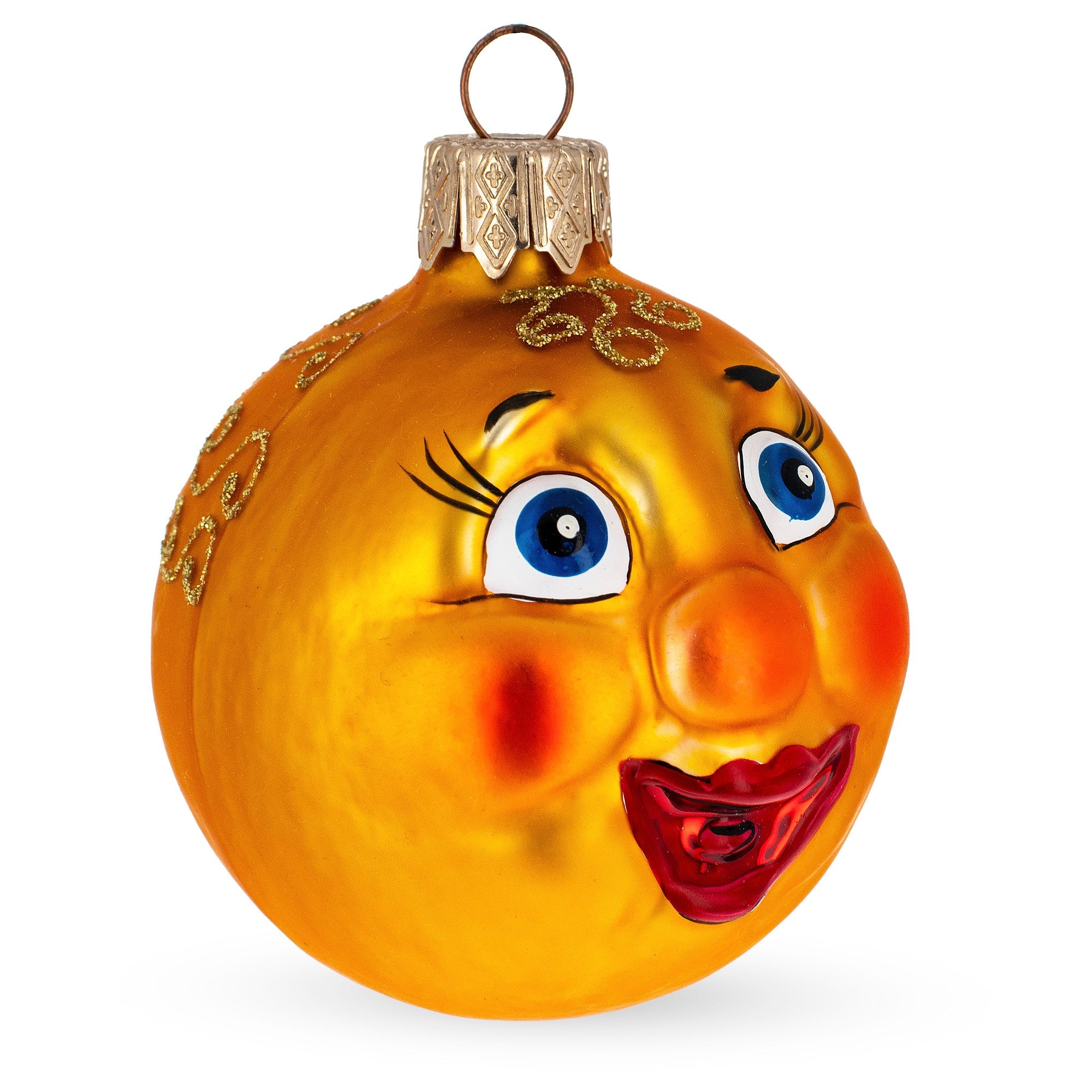 Kolobok, The Folk Tale Hero, Glass Christmas Ornament