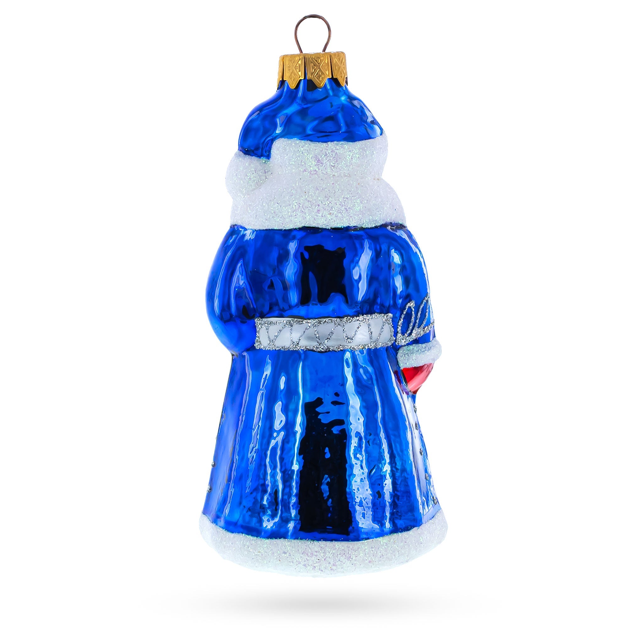 Grandfather Frost Glass Christmas Ornament