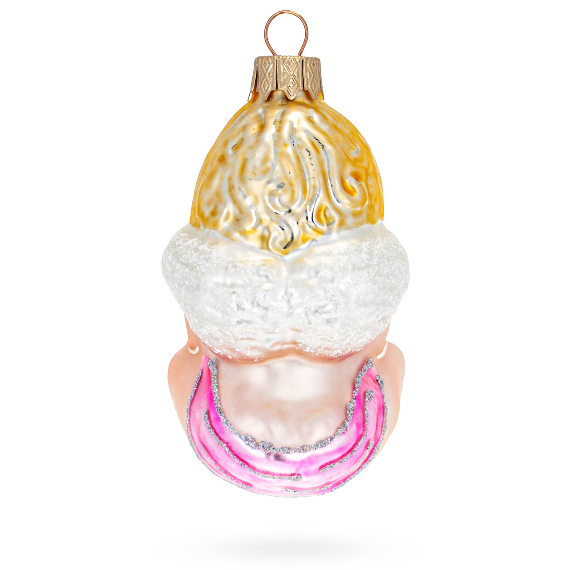 Baby Angel Glass Christmas Ornament