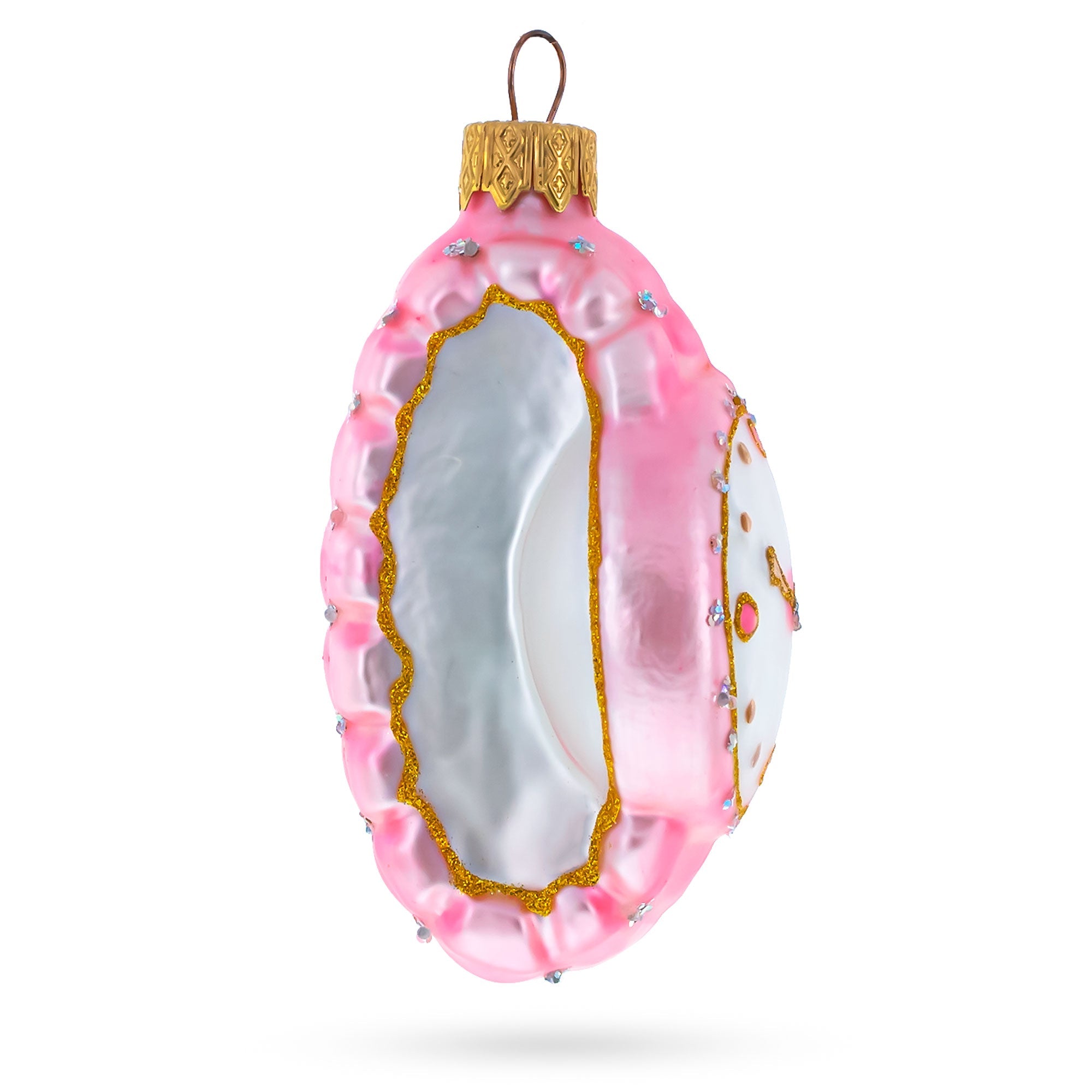 Pink Watch Glass Christmas Ornament