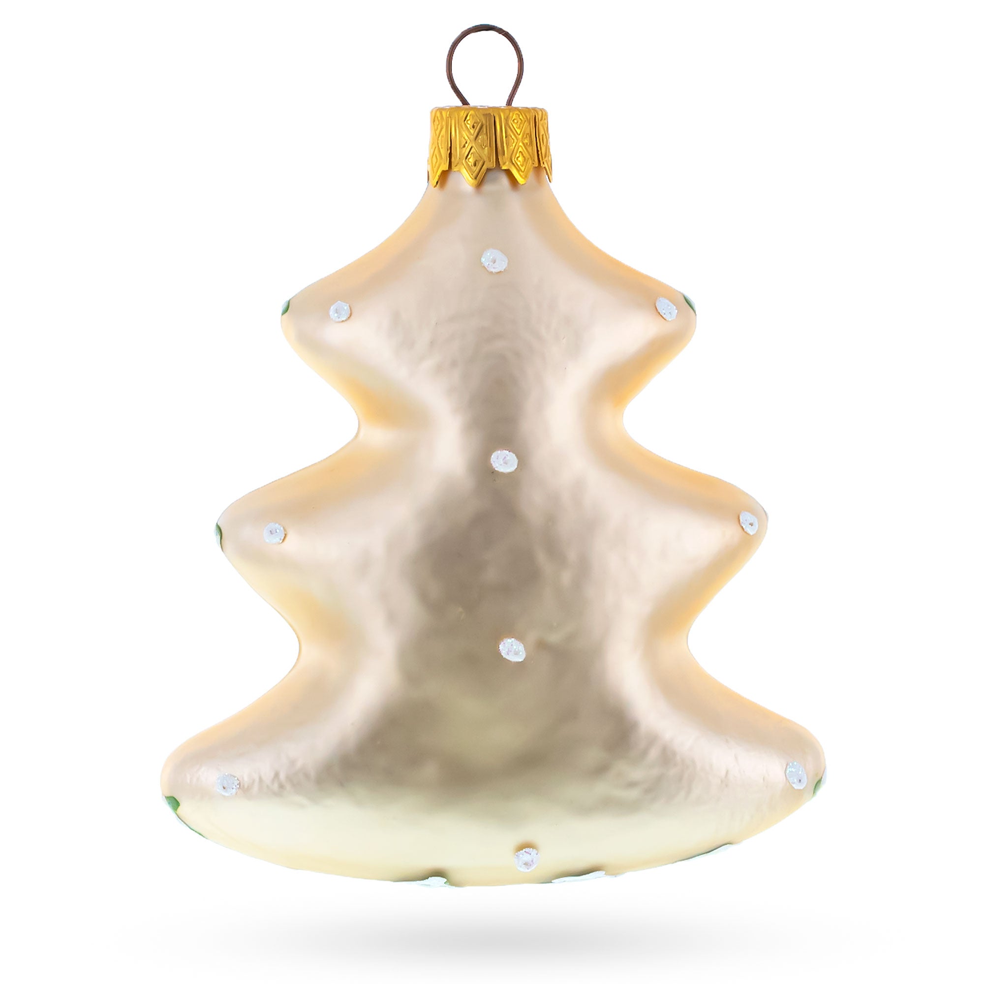 Colorful Bird On A Tree Shaped Glass Christmas Ornament