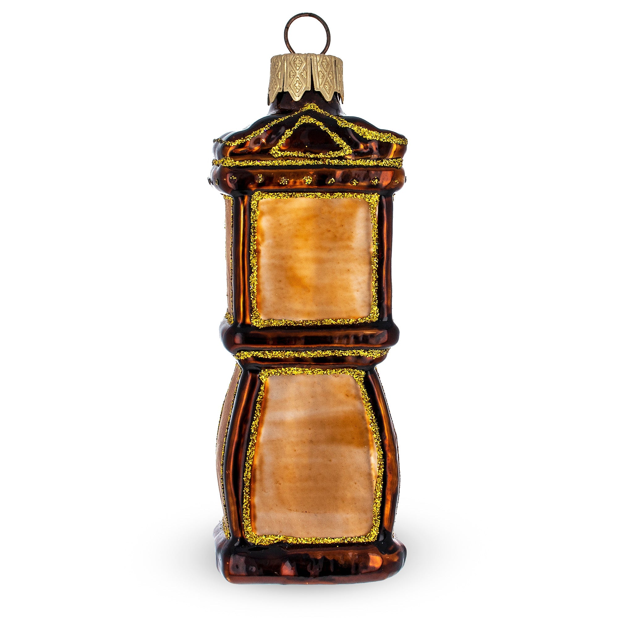 Grandfather Clock Glass Christmas Ornament